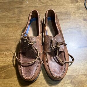 Cole Haan Mens Brown Leather Boat Shoes Size‎ 8.5M Loafers Casual